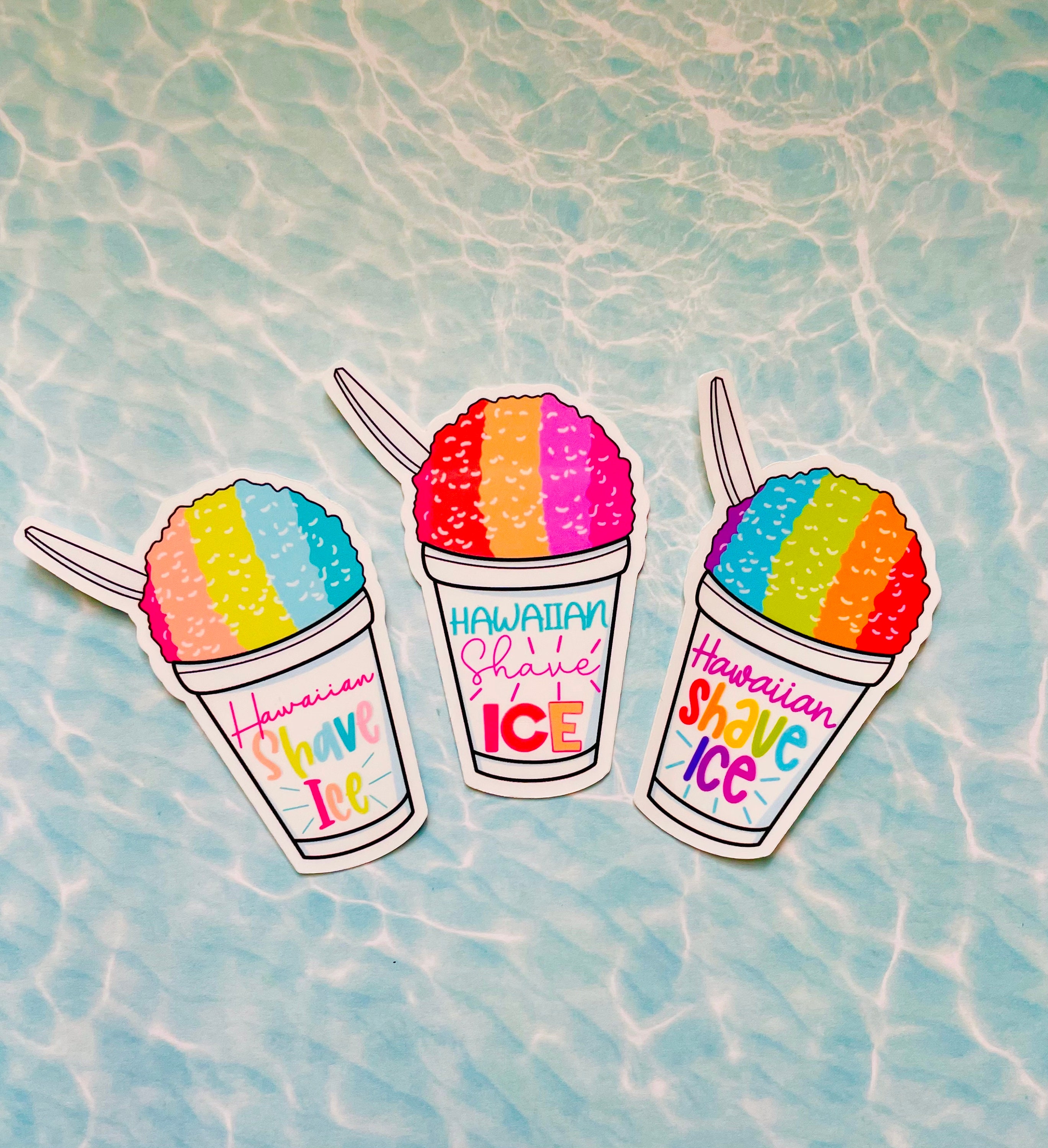 Hawaiian Shave Ice Sticker  Etsy