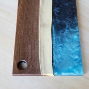 Custom Solid Walnut and Resin Serving Board / Charcuterie Board / Cheese Board