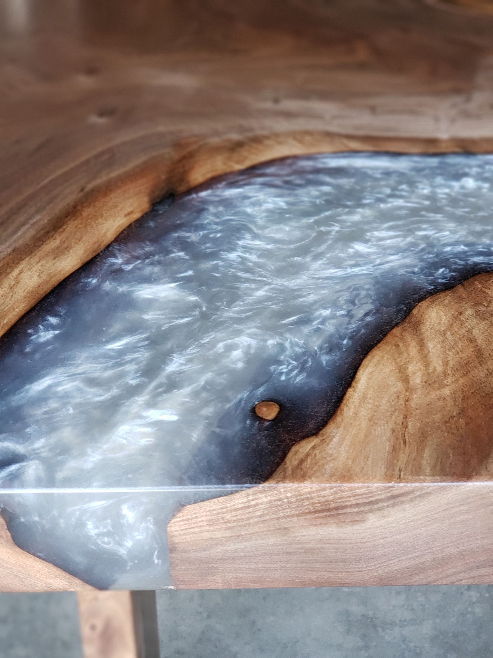 Custom Black Walnut River Dining Table Etsy