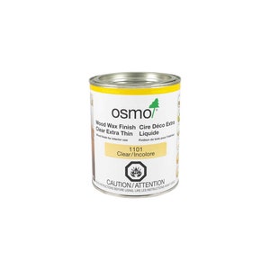 Osmo Wood Wax Finish Extra Thin 1101 | Hardwood & Exotic Wood Finish | Food-Safe, Long-Lasting Finish