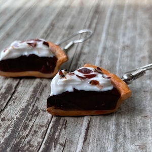 Chocolate pie earrings