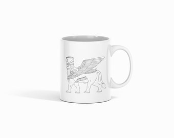 Lamassu Mug | Assyrian Mug | Assyrian | Chaldean | Syriac