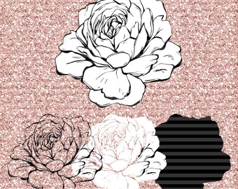 Download Peony svg | Etsy