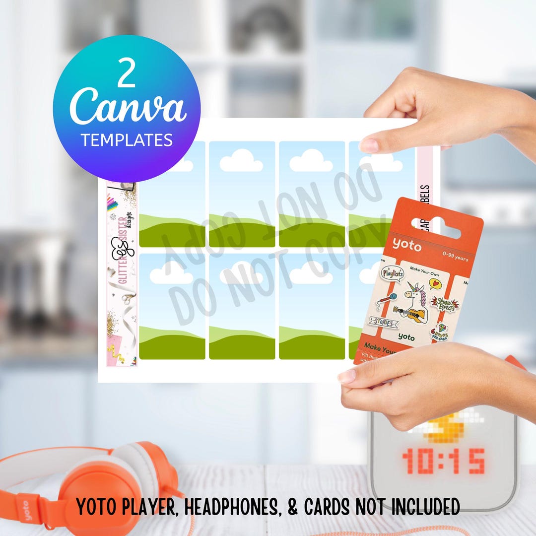 CANVA Yoto Card Template Etsy