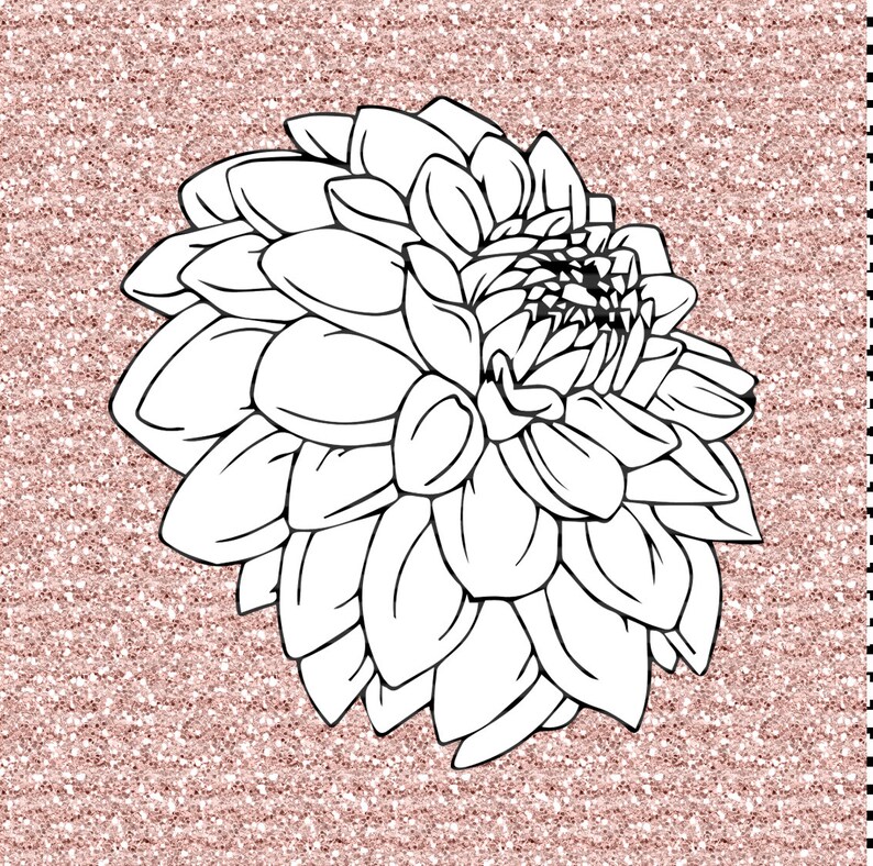 Dahlia SVG - Etsy