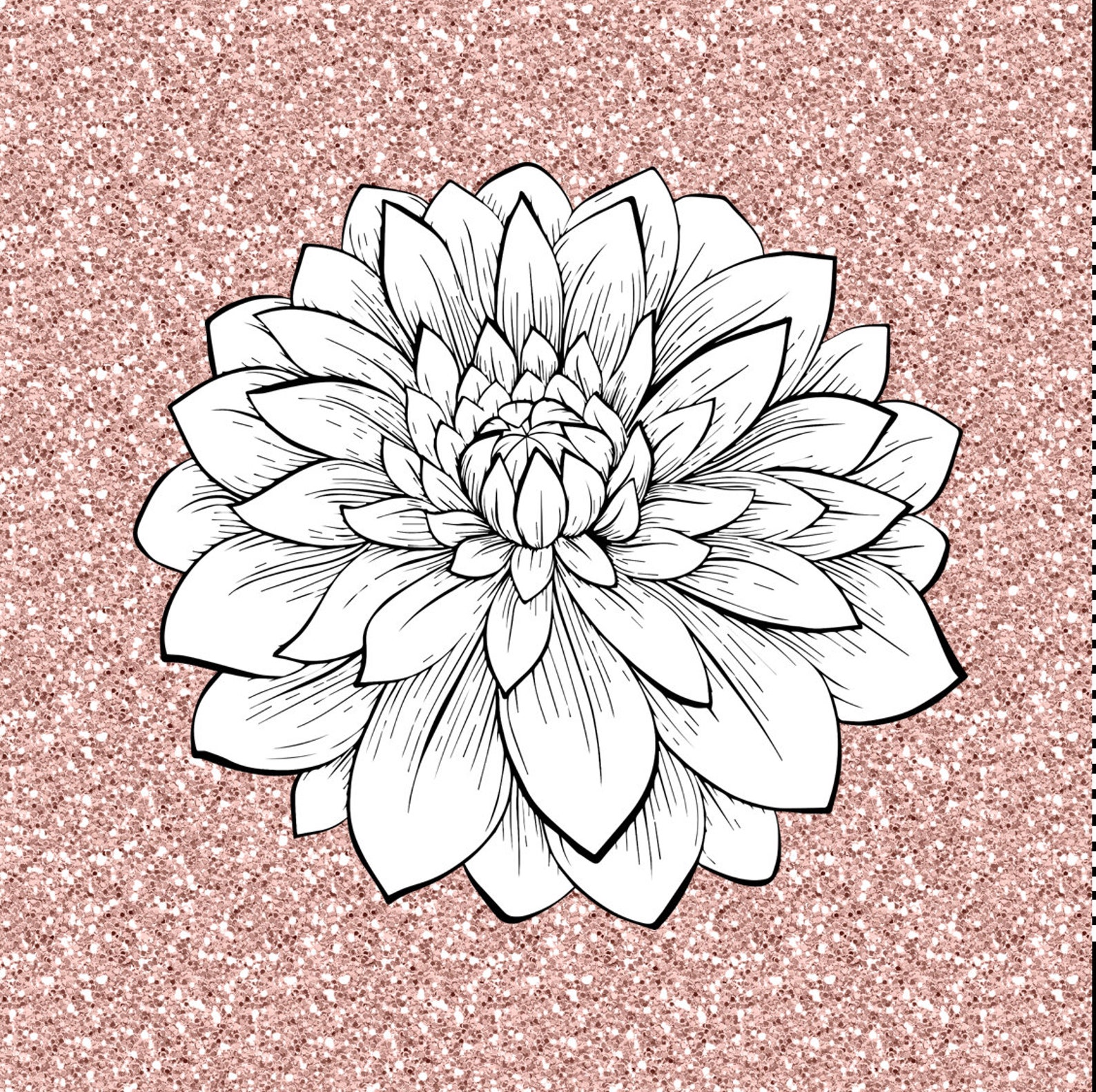 Dahlia Flower SVG