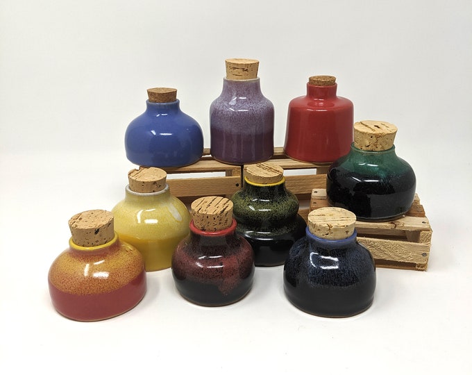 Ceramic Potion Bottles, Spice Jars