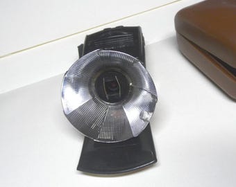 Agfa Lux Flash Bulb Reflector Unit - Vintage Camera Flash Film Photography - _a1