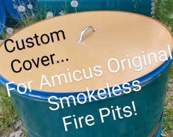 Smokeless Fire Pit/Ring Cover by Amicus (friendly). We are the "Friendly" choice. Planet, User and Budget Friendly. Keep your Ash Dry!