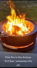 Smokeless , Low profile, 'E-Z See', Fire Pit, Fire Ring, Campfire, Portable, Camping, Backyard Camp Fire 