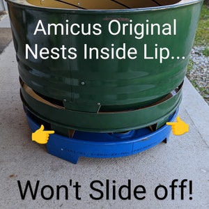 Smokeless Fire Pit/Ring Base by Amicus friendly. Superior Heat Protection. We're the Friendly choice. Grass/Deck/Patio Friendly Bild 2