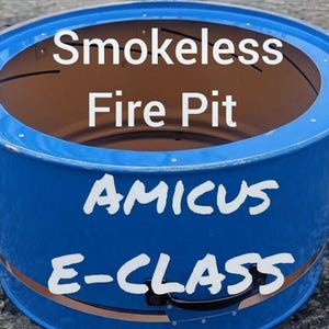 Fire Pit (Smokeless), Upcycled Steel Drum, Easy Clean, Makes a unique gift