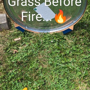 Smokeless Fire Pit/Ring Base by Amicus friendly. Superior Heat Protection. We're the Friendly choice. Grass/Deck/Patio Friendly Bild 5