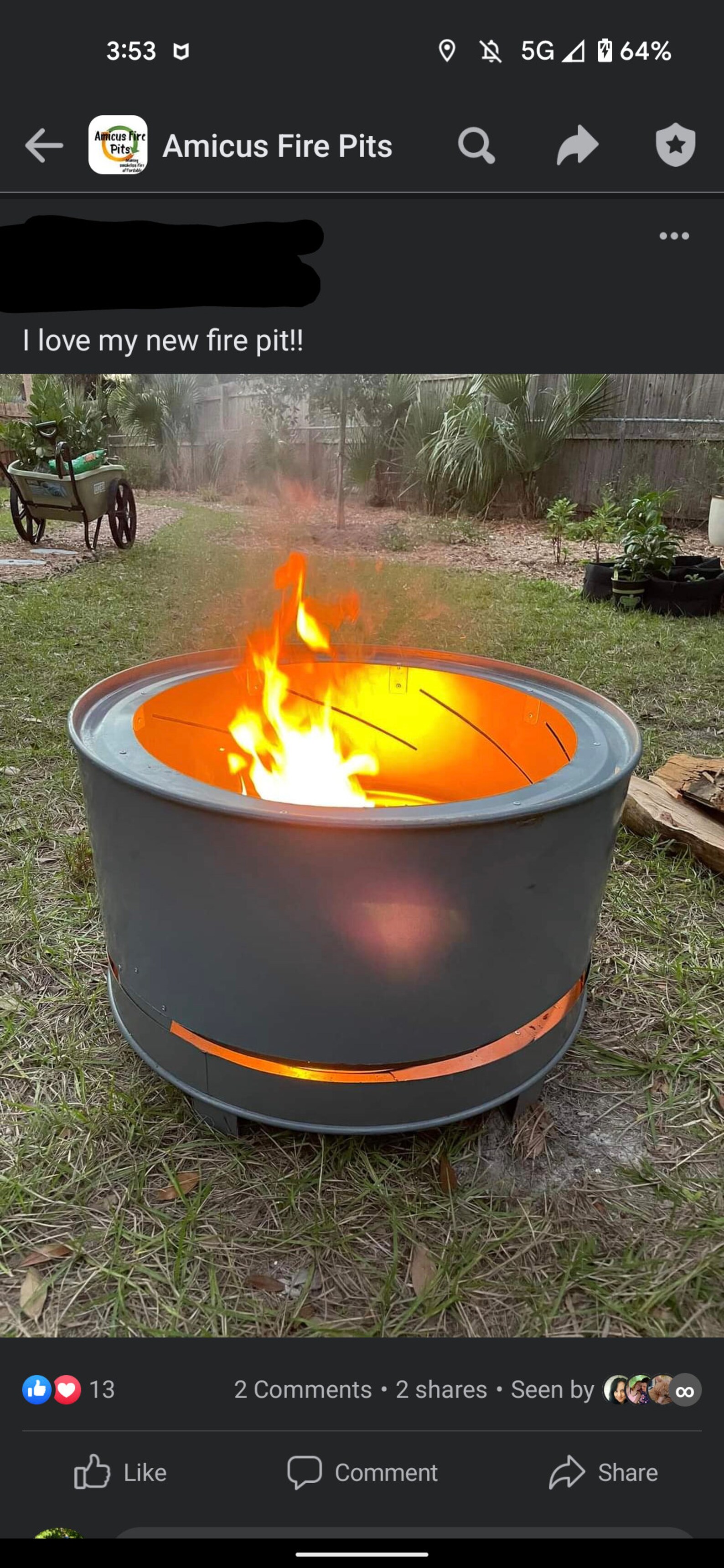 Smokeless Fire Pit Fire Ring Campfire Portable Camping Etsy