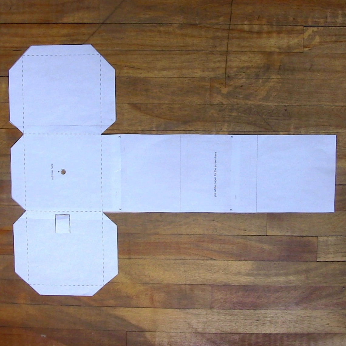 Pinhole Camera Template for Making One From Poster Board | Etsy Canada