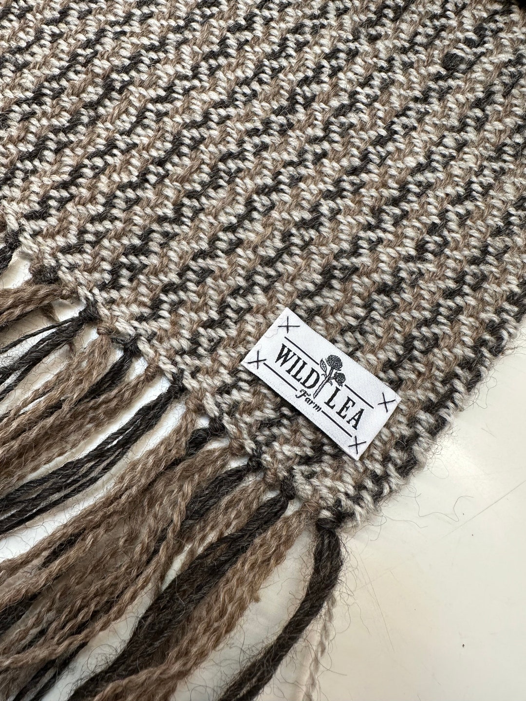 Handwoven Wool Scarf Shepherds Series B Etsy