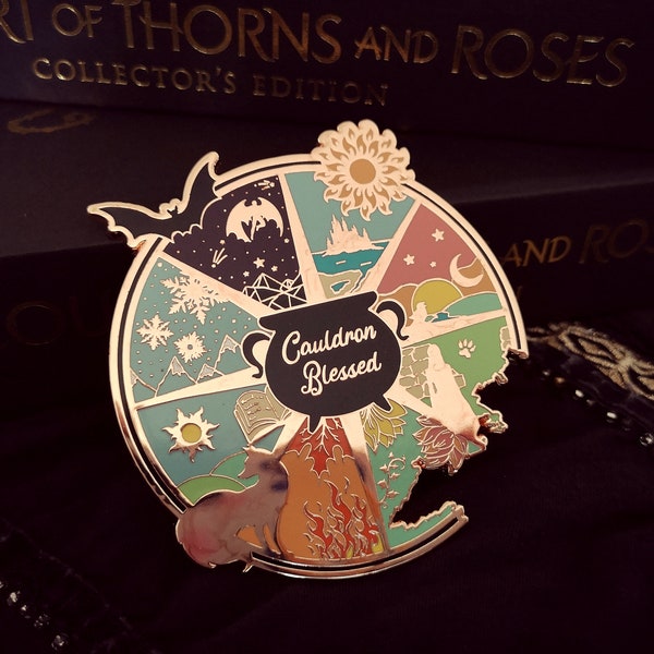 Cauldron Blessed Inspired Enamel Bookish Pin