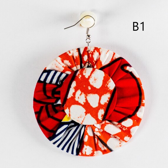 Diy african fabric clearance earrings