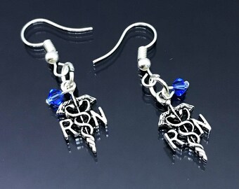 DOCAZON | Medical Title Charm Earrings for Nurse Practitioner Physician Assistant Dental Physical Therapist