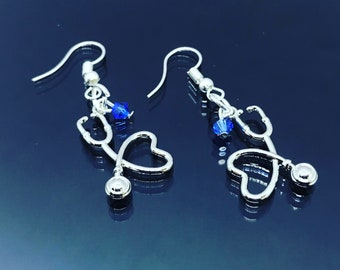 DOCAZON | Medical Charm Earrings for Doctor Physician Assistant Nurse Practitioner Medical Student School Nursing