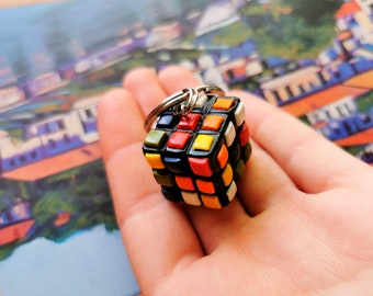 Novelty Retro Puzzle Cube Game Bottle Opener Keyring 80s 3D magic cube NEW