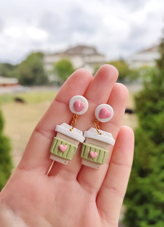 Clay earrings shop deals