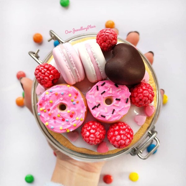 Polymer Clay Decorated Jars Etsy