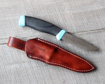 BPS Knives Leather sheath for Mora Companion knife and BS3 model leather case cover Mora Knives sheath for right-handed & left-handed case