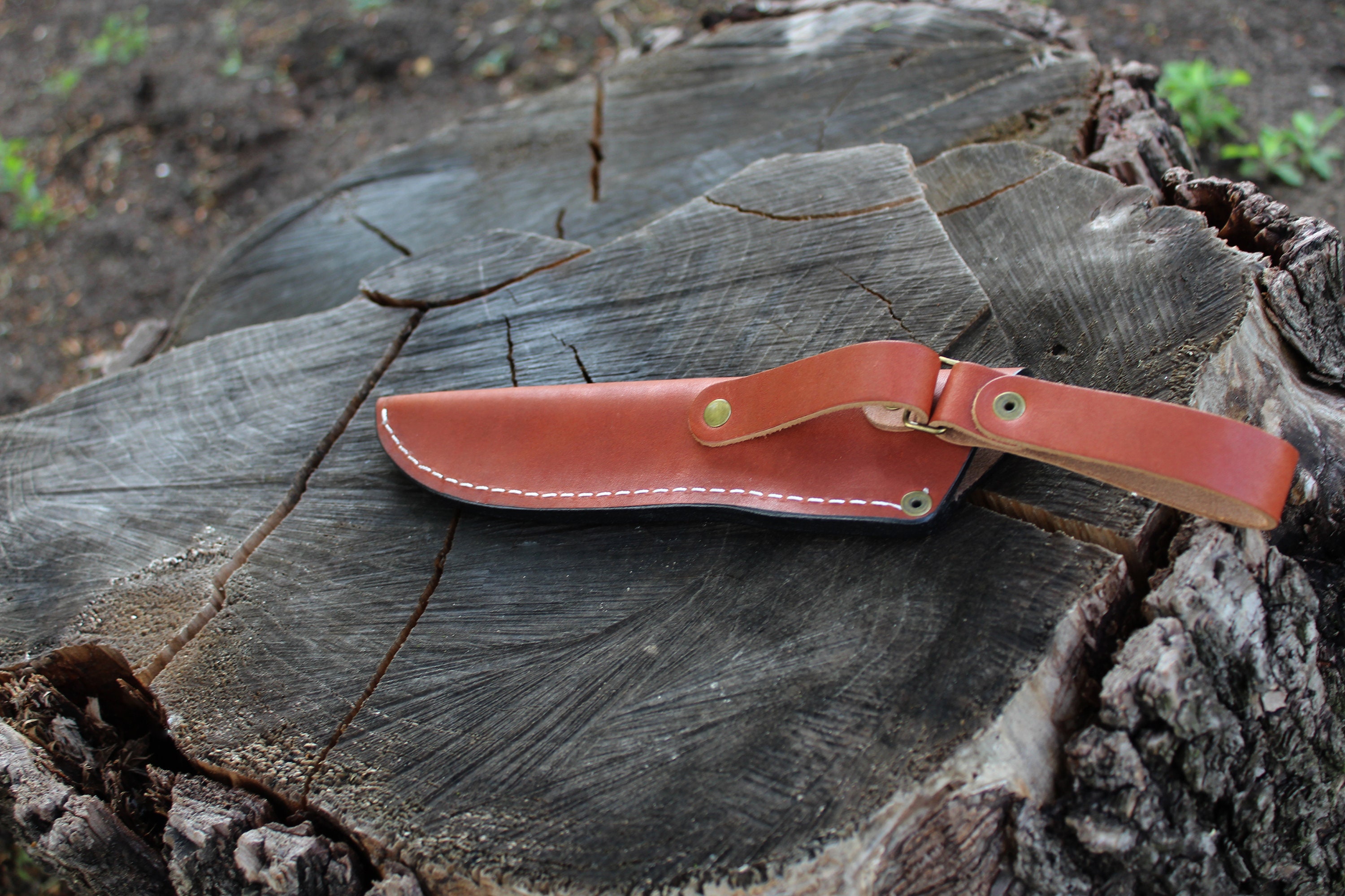 Funda de cuero hecha a mano de BPS Knives funda de cuero natural cuchillo  funda cuchillos funda de cuero para bushcraft cuchillo libre cinturón -   México