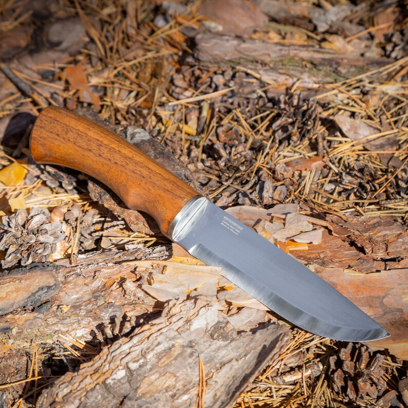 Bushcraft Knife Rattail Knife Classic Carbon Steel Knife Etsy
