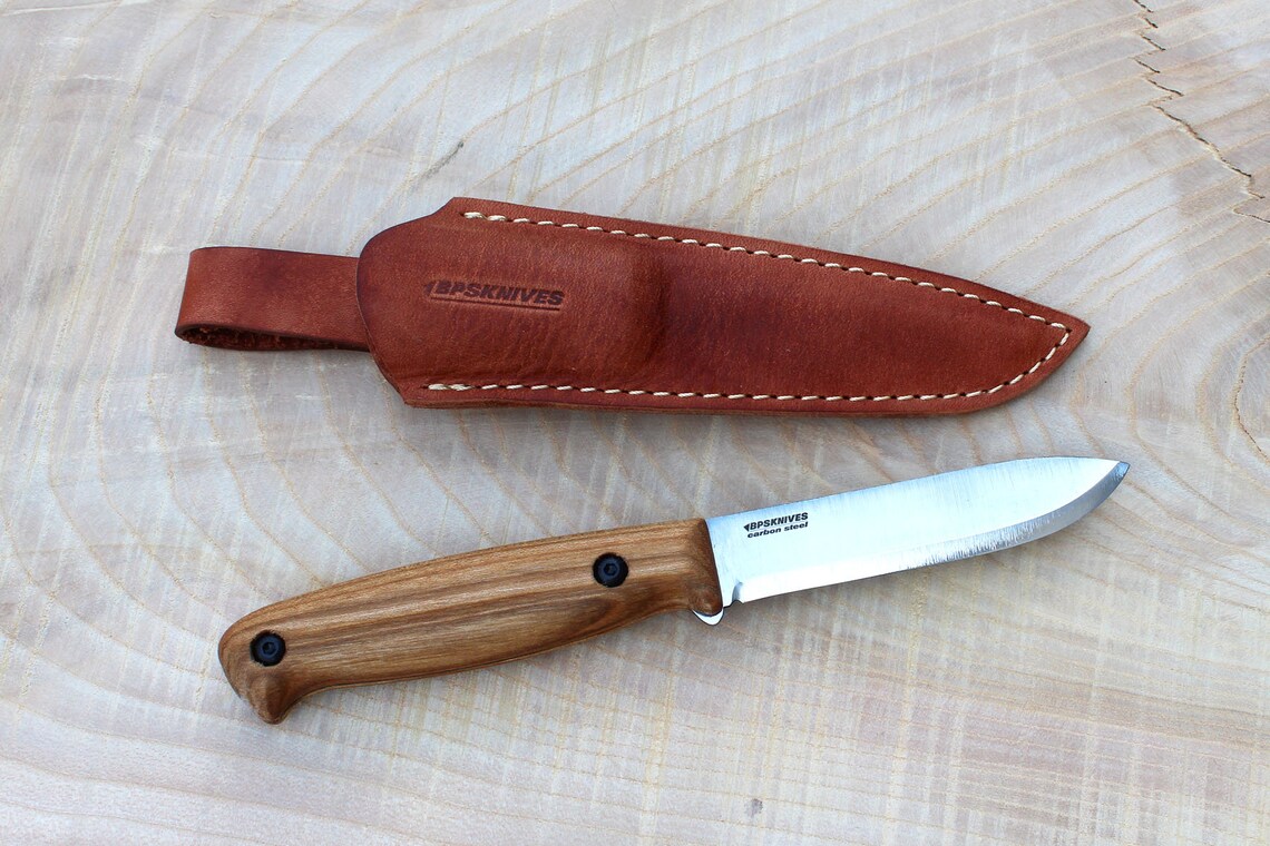 BPS Knives BS1FTS EDC Full Tang Knife with Leather Sheath Etsy
