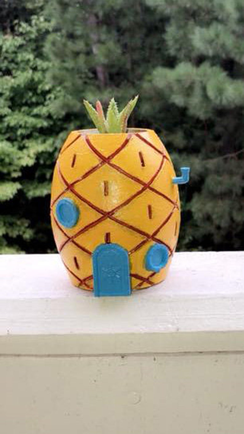 Cartoon Themed Pineapple Planter