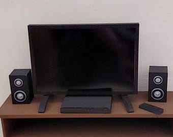 1/6 Scale Flatscreen TV Set