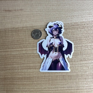 Pegatina de fanart de villano malvado - Pegatina de waifu - Pegatina de anime - Arte fantástico