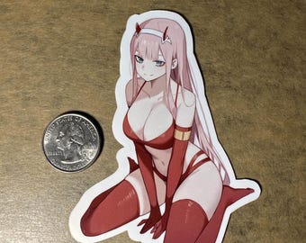 0 2 Laminated Vinyl Sticker