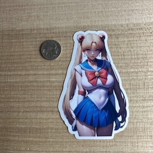 Moon Scout Fanart Sticker - Waifu sticker - Anime sticker - Fantasy art