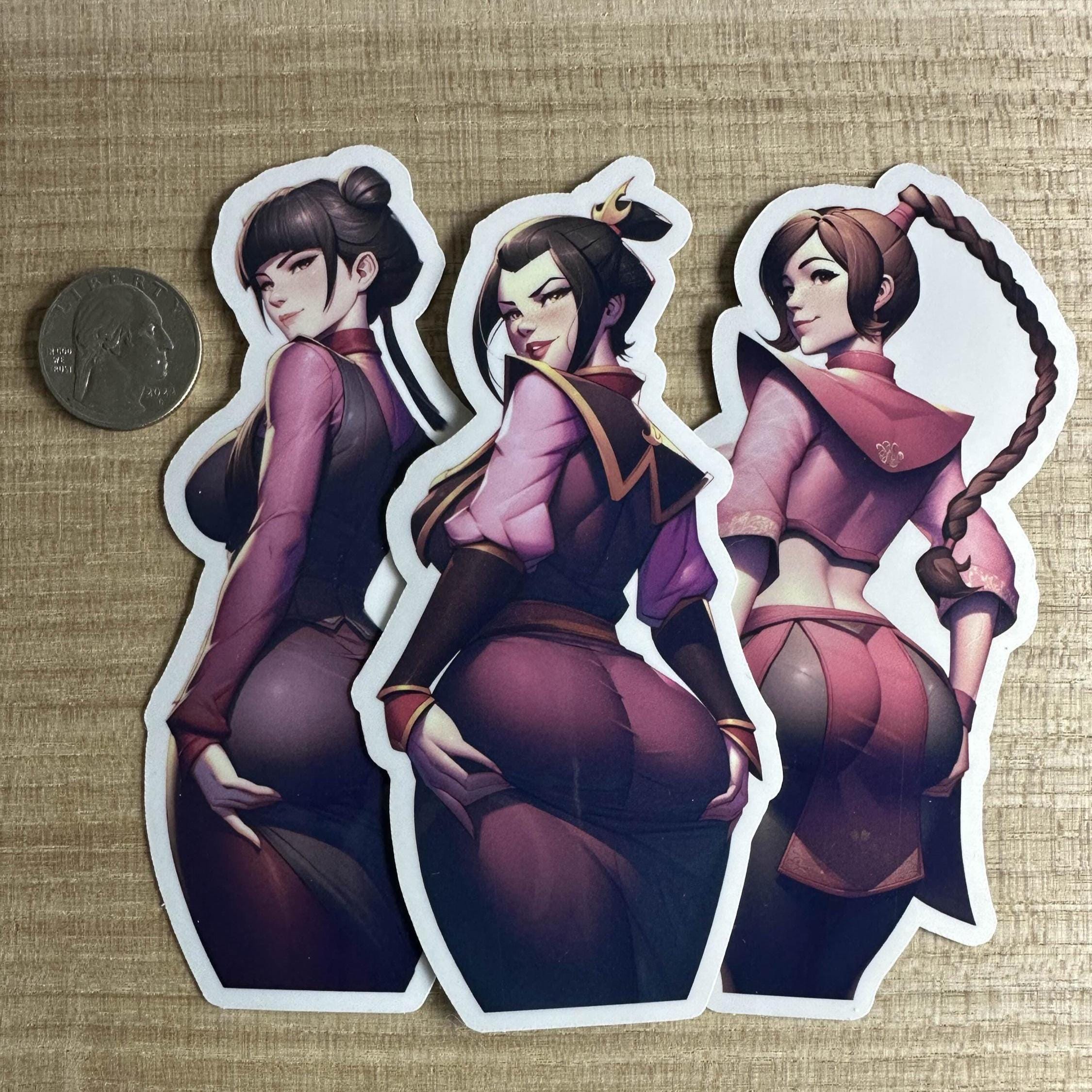 Tylea Febus Fire Princess, May and Tylea Turned Away - Fanart Sticker Pack - Etsy