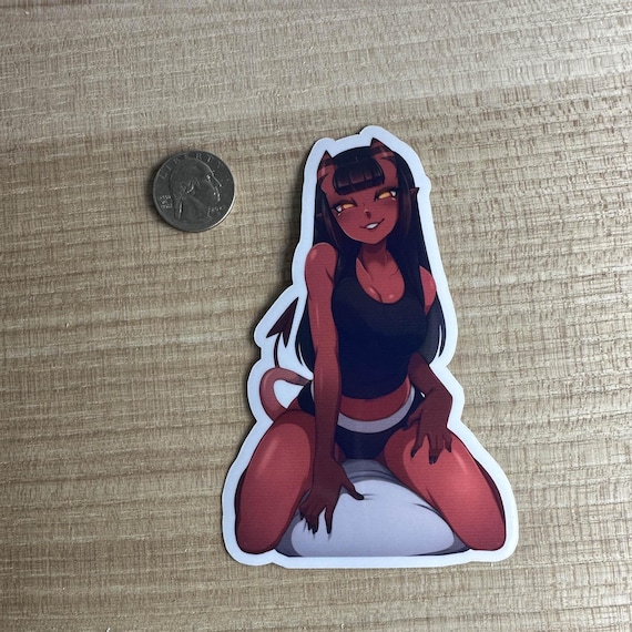 Succubus Fanart Sticker - Waifu sticker - Anime sticker - Fantasy art