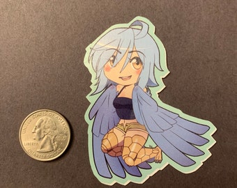 Chibi Papi Monster Musume Laminated Vinyl Sticker