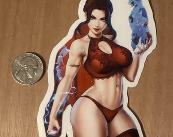 Firegirl fanart sticker