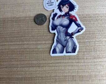 Pegatina de fanart de Mecha Spider Woman