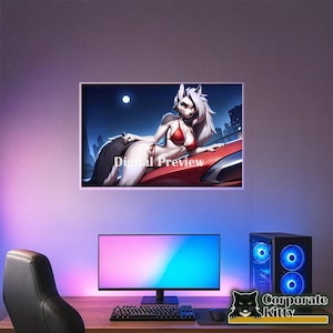 Hellhound Fanart Poster - Waifu Poster- Anime Poster- Fantasy art