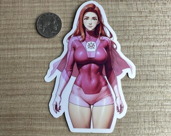 Super Heldin V2 Fanart Sticker