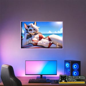 Hellhound Fanart Poster - Waifu Poster- Anime Poster- Fantasy art