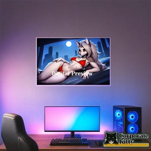 Hellhound Fanart Poster - Waifu Poster- Anime Poster- Fantasy art