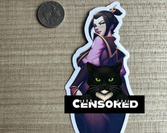 Fire Princess Turned Away Fanart Sticker