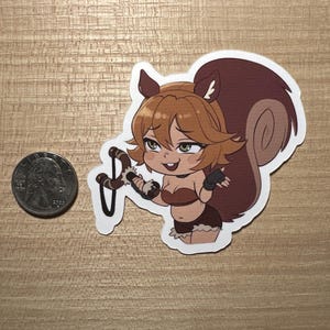 Chibi Squirrely Gurl FanArt Sticker