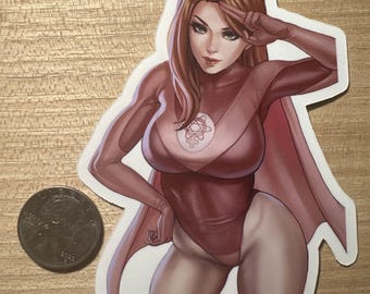 Super hero woman Fanart Sticker