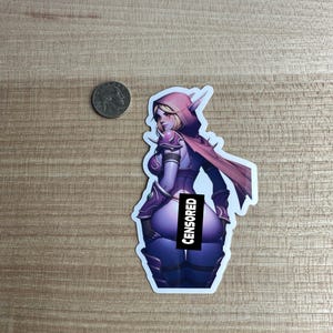 Banshee Queen Turned Away - Sticker Fanart - Sticker Waifu - Sticker Anime - Art fantastique