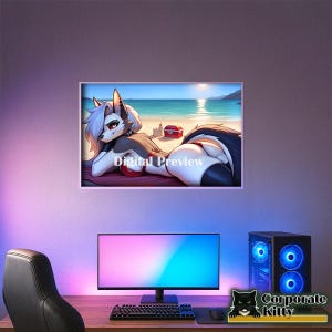Hellhound Fanart Poster - Waifu Poster- Anime Poster- Fantasy art